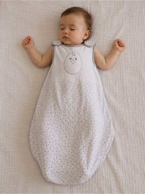 Nested Bean Baby White Sleep Sack 6 to 18 months